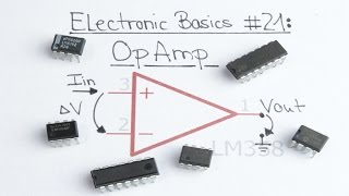 Electronic Basics 21 OpAmp Operational Amplifier [upl. by Milan]