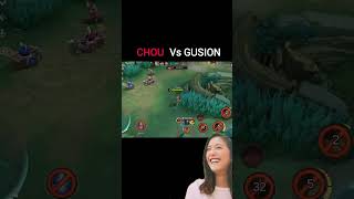 Ini baru adu skill chou vs gusion shorts mlbb mobilelegends mlbbcreatorcamp [upl. by Weinberg]