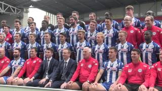 BEHIND THE SCENES Wigan Athletic Team Photo 201516 [upl. by Onfre]