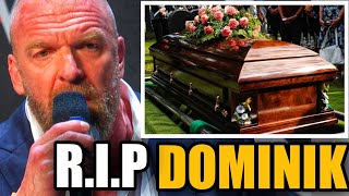 HEARTBREAKING LOSS🛑 TRIPLE H MOURNS THE PASSING OF DOMINIK MYSTERIO AFTER BEING SHOT [upl. by Ylreveb]