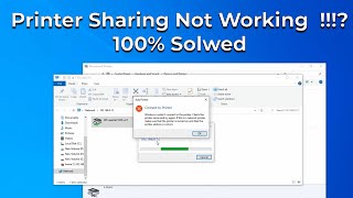 Printer Sharing NOT Working   Watch This  Windows 11 10 or 7 [upl. by Photina]