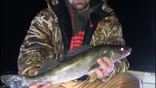 WALLEYE FISHING Honeoye Lake [upl. by Jonati]