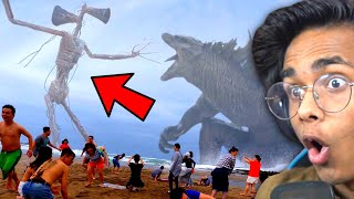 SIREN HEAD vs GODZILLA in REAL LIFE [upl. by Scarlet]