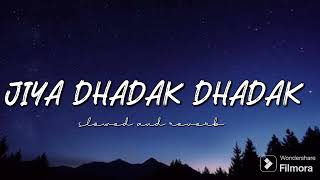 JIYA DHADAK DHADAK 💗🎵🎧  slowed and reverb version  music lofimusic slowedandreverb [upl. by Ojillib982]