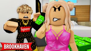 MY CRUSH WAS SECRETLY STEALING MY MONEY A ROBLOX MOVIE [upl. by Ettenahc]