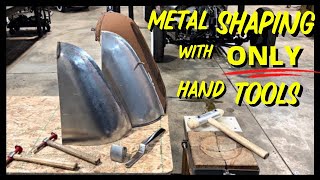 Metal Shaping with ONLY Hand Tools STEP BY STEP How To Make Compound Curves [upl. by Ramahs]