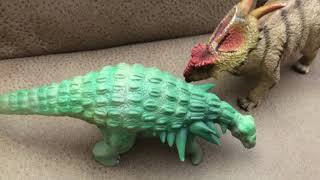 Dinosaur Fight Ultimate Round 1 Fight 1 Edmontonia vs Achelousaurus [upl. by Ashlan]