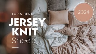 Top 5 Best Jersey Knit Sheets On Amazon Reviews in 2024 [upl. by Gagnon]