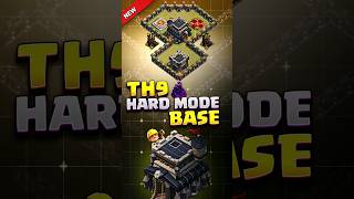 INSANE TH9 War BASE for HARD MODE⚒️clashofclans th9 cocbases th9base th9warbaselink coc [upl. by Ruckman543]