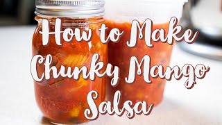 How to Make Chunky Mango Salsa  Fresh Ingredients and Great Flavor [upl. by Kcub]