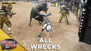 ALL WRECKS FROM PBR WORLD FINALS  2019 [upl. by Bailey445]