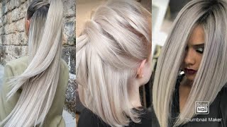 Explore Icy blonde hair by Hair pattern Icy blonde highlights  blonde color balayage [upl. by Halsy]