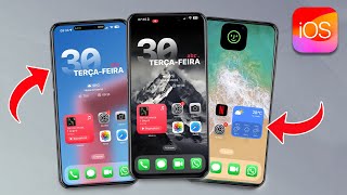 Finalmente🔥ACHEI os MELHORES TEMAS para iPhone  como PERSONALIZAR seu iPhone em 2024 [upl. by Gefen]