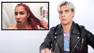 Hairdresser Reacts to People Going Brown to Bright Red [upl. by Foote207]