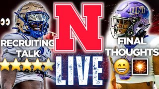 LIVE Nebraska Recruiting UPDATE  FINAL THOUGHTS vs Northern Iowa  NEWS  Husker Football Stream [upl. by Anneyehc]