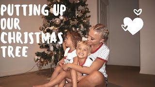 PUTTING UP OUR TREE 19’  vlog [upl. by Reinertson]