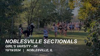 2024 Noblesville Sectionals  Girls 5K  Ava Jarrell [upl. by Eineg902]