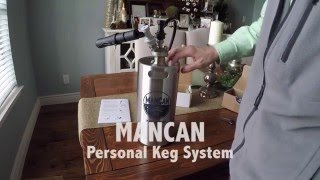 ManCan  a onegallon personal keg system its not a growler [upl. by Coward706]