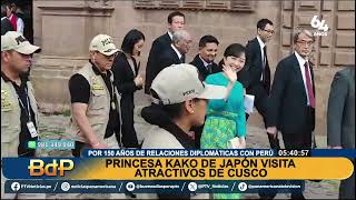 Princesa Kako visita Cusco en el marco de los 150 años de relaciones diplomáticas entre Perú y Japón [upl. by Allx]