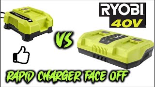 Ryobi rapid charger face off Watch this before you buy [upl. by Arratal]