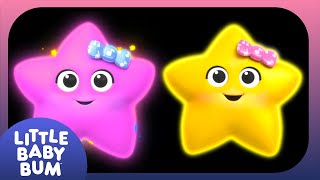 2 HOUR LOOP  Mindful Stars  Baby Sensory Fun  Colourful Stars  High Contrast Video for Babies [upl. by Notneb413]