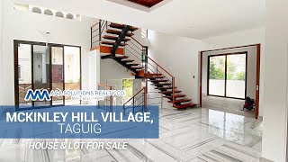 McKinley Hill Village  BRAND NEW House For Sale  Fort Bonifacio near BGC  5 Bedrooms [upl. by Idnyl]