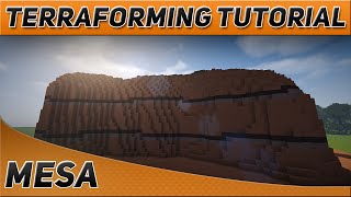 Minecraft Terraforming Tutorial  Mesa HillsPlateau [upl. by Welford464]