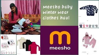 Meesho baby winter clothes haulbaby sweeterbootiesand gloves haul video [upl. by Airlia689]