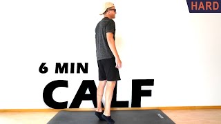 6 MIN CALF WORKOUT  No Equipment [upl. by Azyl]