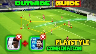 Outwide playstyle Complete Guide  Efootball 2024 mobile [upl. by Kurtzig]