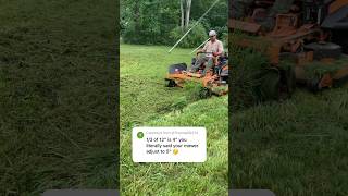 Mowing tall Grass with the Scag Cheetah 2 lawncare scagmower scagvride2 [upl. by Minier]