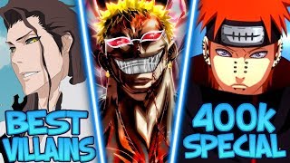 My Top 10 Villains in Anime 400k Special [upl. by Milah]