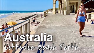 Cottesloe Beach Perth Australia 🇦🇺  Perth Western Australia walking Tour [upl. by Dolphin]