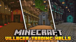 10 Minecraft Villager Trading Hall Designs [upl. by Kramnhoj319]