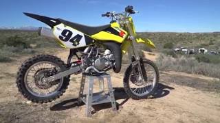 2016 Suzuki RM85  Dirt Rider 85cc MX Shootout [upl. by Enyamrahc]