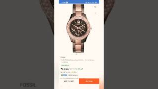 Fossil ES4079 Stella analog Watch women review and unboxxing [upl. by Sabec]