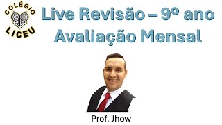 Live de Revisão  9º ano [upl. by Graner773]