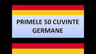 Primele 50 de cuvinte utile GERMANE  invata germana [upl. by Rumney]