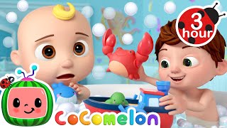 Bath Time Rescue Mission 🦀 CoComelon Nursery Rhymes and Kids Songs  3 HOURS  After School Club [upl. by Wilow]