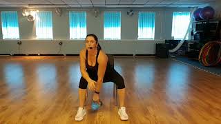 Vanessas Fitness Factory  Seated Kettlebell Workout [upl. by Ilke]