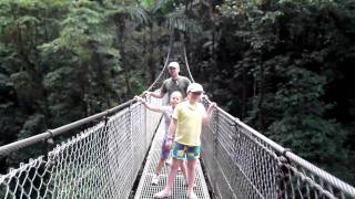 Costa Rica Swinging Bridge [upl. by Berty]