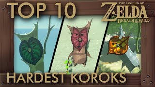 TOP 10 Hardest Korok Seeds in Zelda Breath of the Wild [upl. by Nivej644]