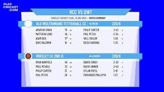 Rugeley CC 2nd XI v Old Wulfrunians Tettenhall CC 2nd XI [upl. by Atidnan236]