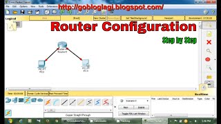 Router configuration step by step  Cisco Packet Tracer basic [upl. by Newberry835]