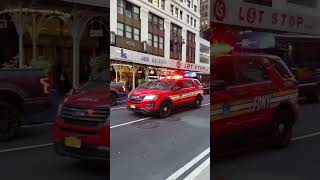 FDNY COUNTER TERRORISM TASK FORCE Ford Explorers Rolling By NYC shorts fdny firetruck ford nyc [upl. by Scrogan]