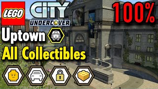 LEGO City Undercover  Uptown 100 Guide All Collectibles Free Roam Gameplay [upl. by Draner]