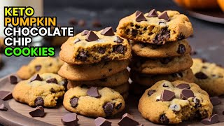 Keto Pumpkin Chocolate Chip Cookies  LowCarb Fall Treats [upl. by Psyche]