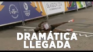 Dramática llegada en Glasgow14  Runners World España [upl. by Bocoj]