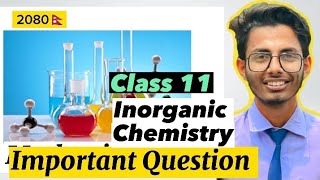 Inorganic chemistry Class11  Important Questions [upl. by Culosio]