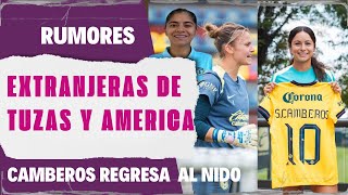 CAMBEROS AL NIDO Y ANDREA PEREIRA A TUZAS I Las extranjeras de Pachuca y America futbolfemenino [upl. by Amara975]